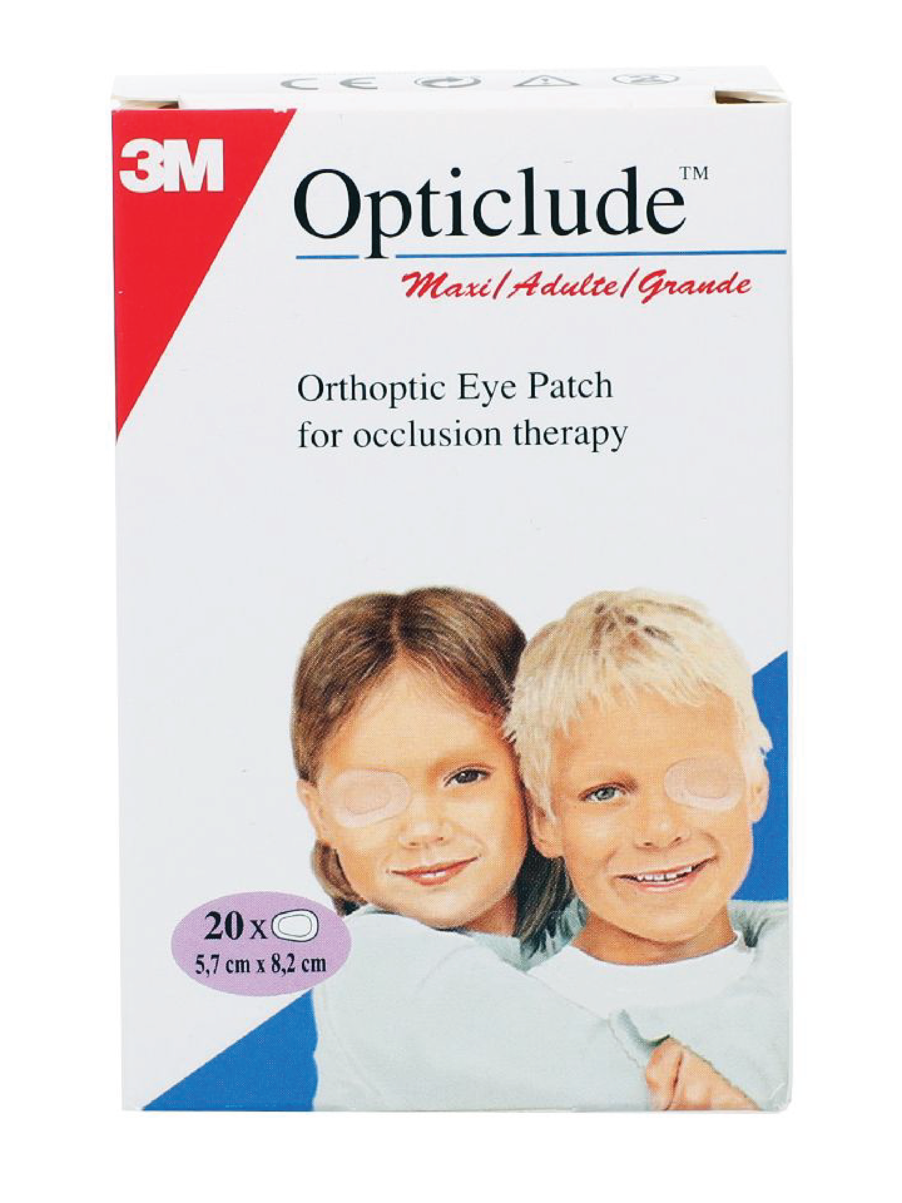 3M Opticlude Øyelapp, Maxi, 20 stk.