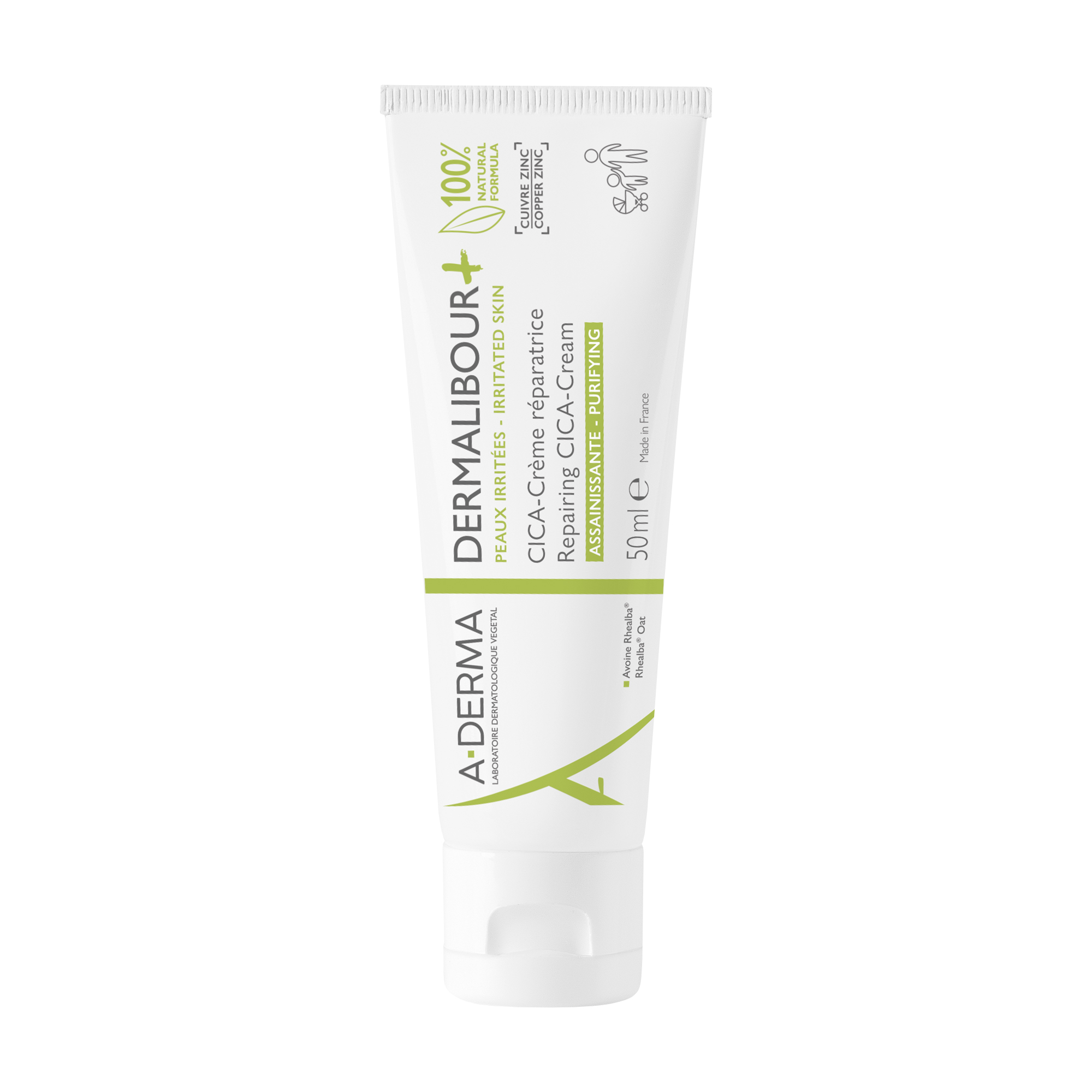 A-Derma Dermalibour+ Reparing CICA-Cream, 50 ml