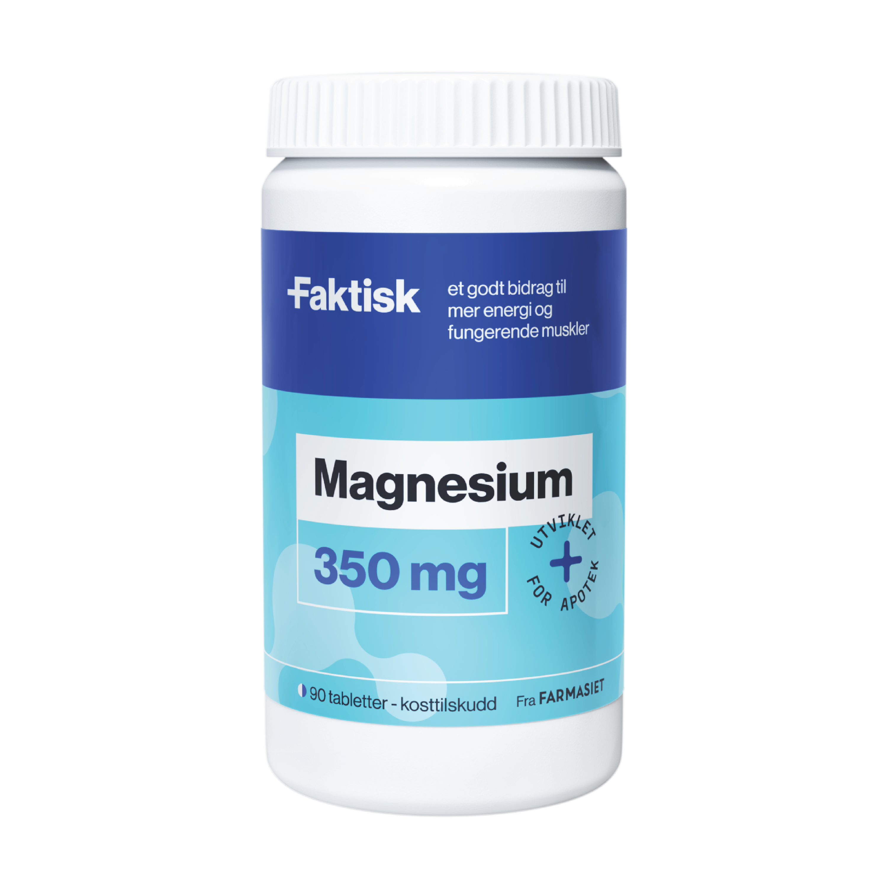 Faktisk Magnesium 350 mg tabletter, 90 stk.