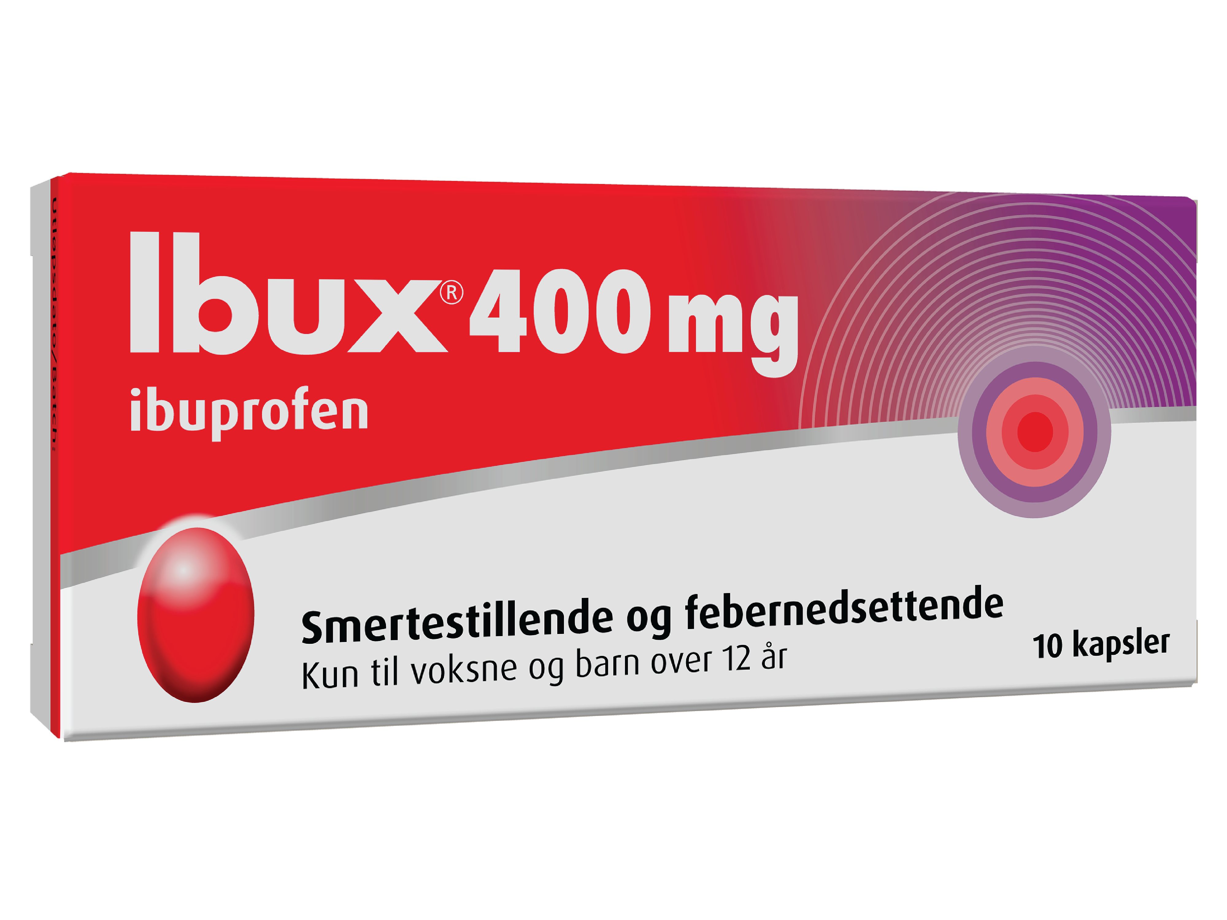 Ibux 400 mg kapsler, 10 stk.