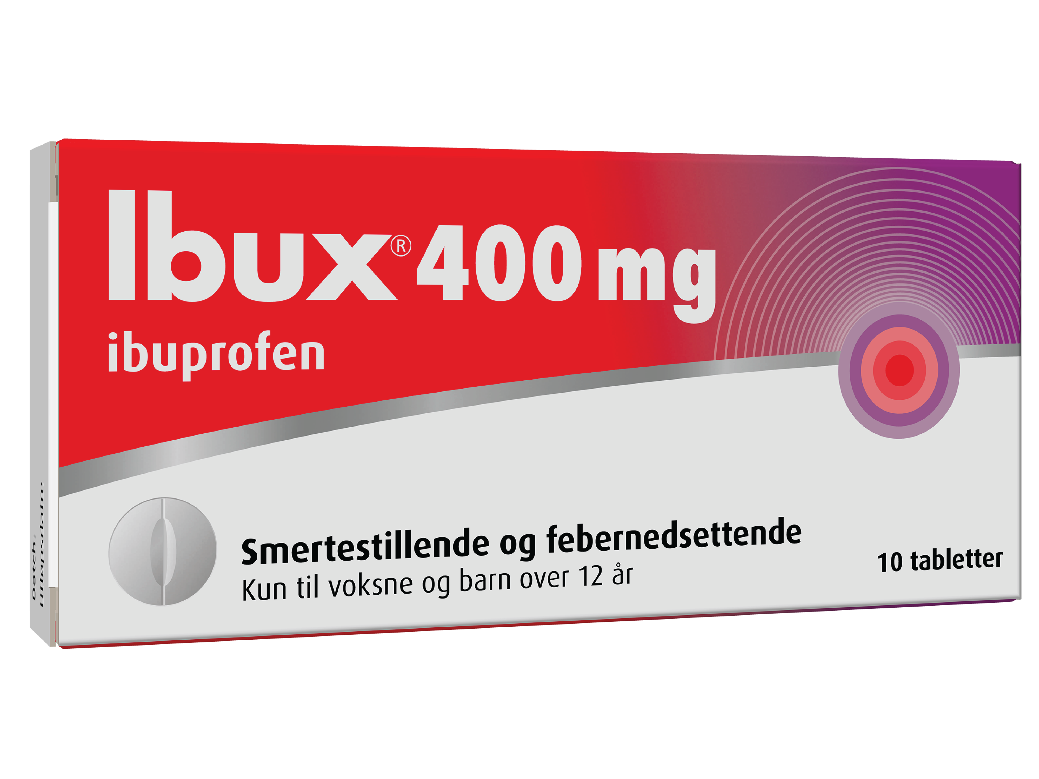 Ibux 400 mg tabletter, 10 stk.