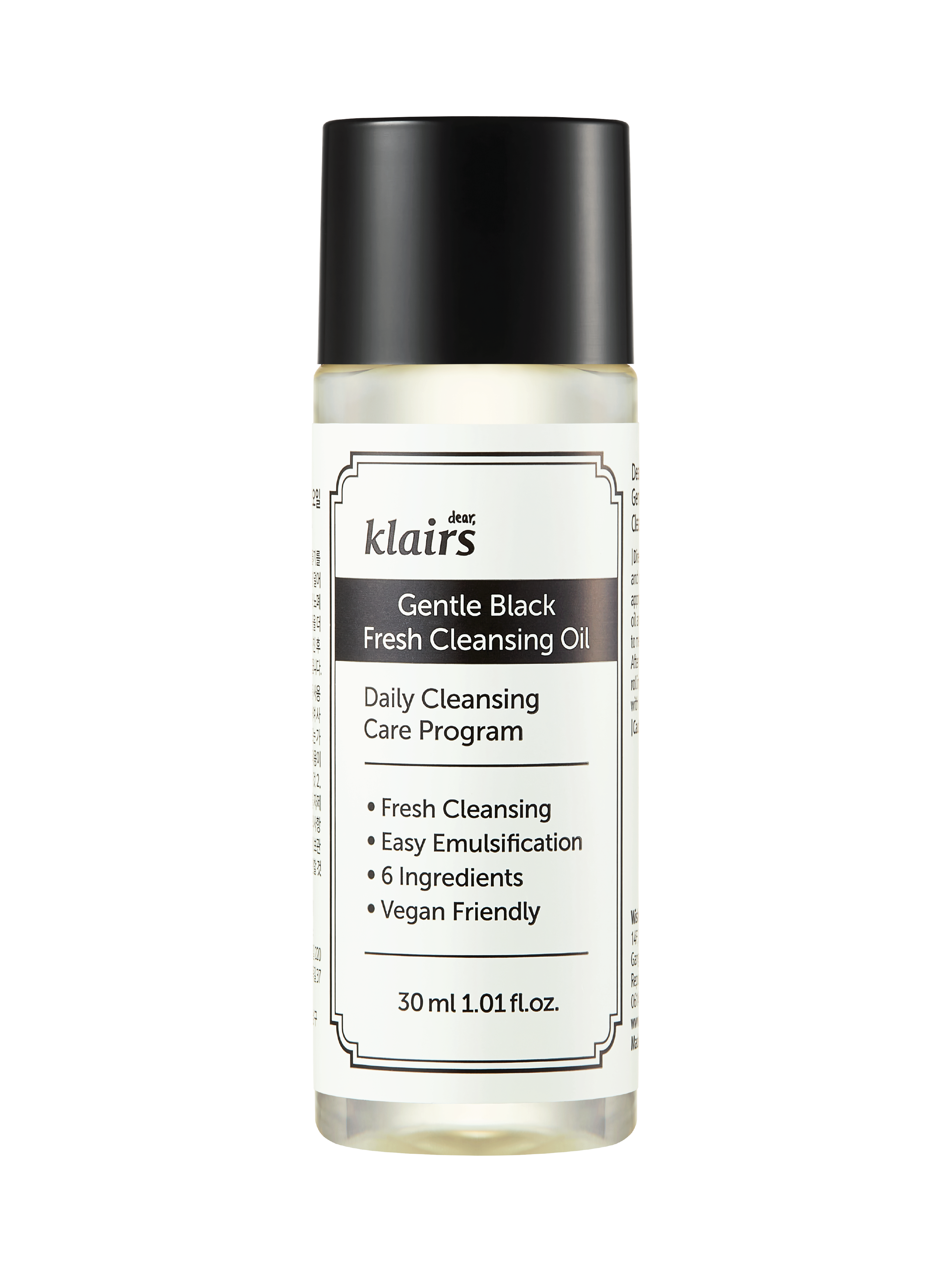 Klairs Gentle Black Fresh Cleansing Oil, 30 ml