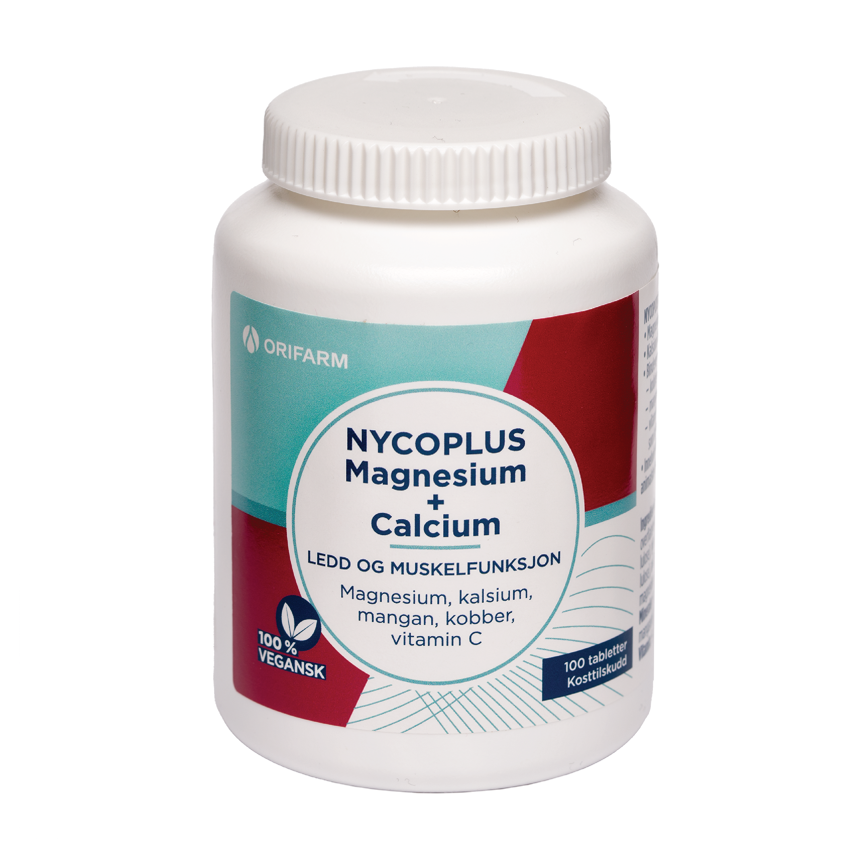 Nycoplus Magnesium + Calcium tabletter, 100 stk.