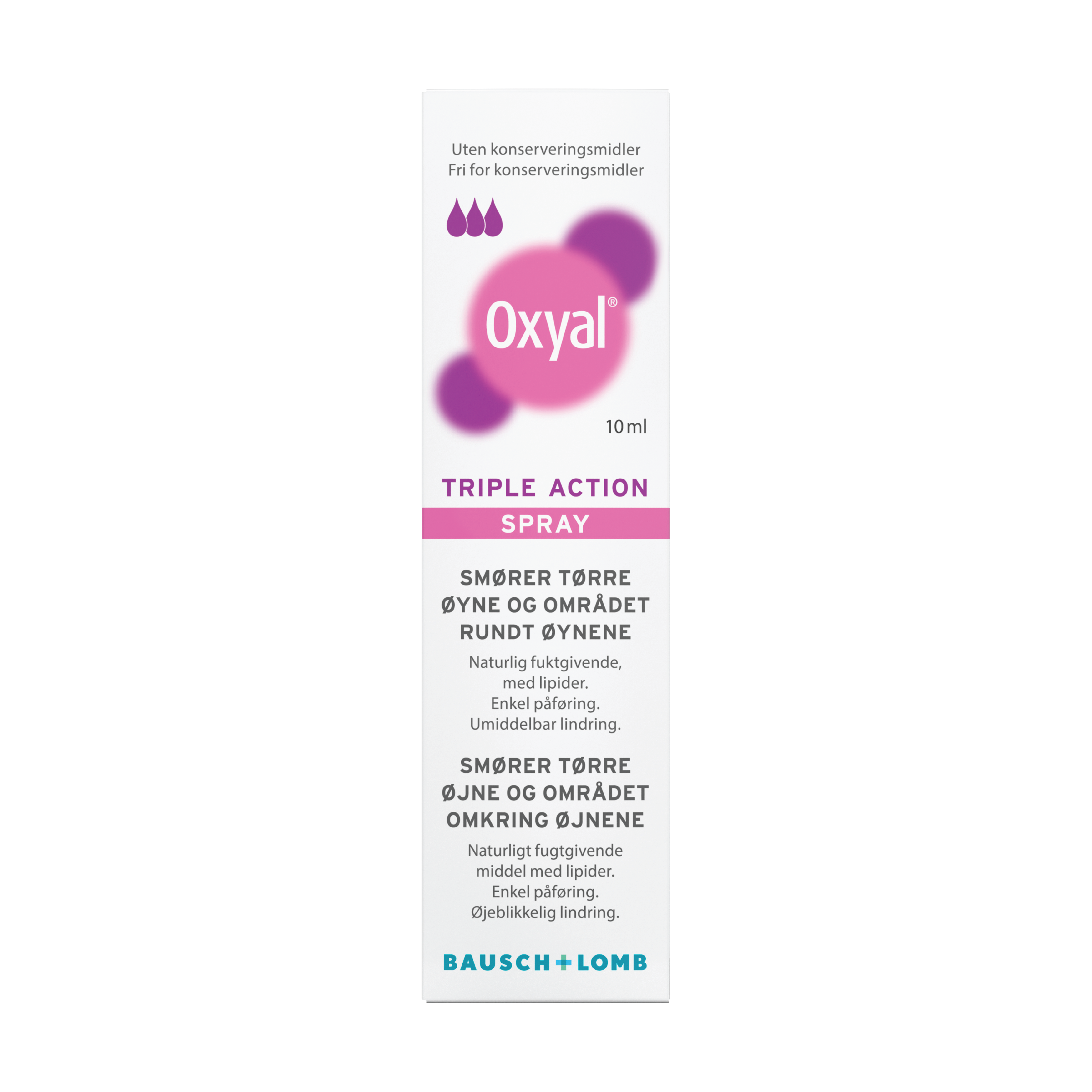 Oxyal Triple Action Øyespray, 10 ml