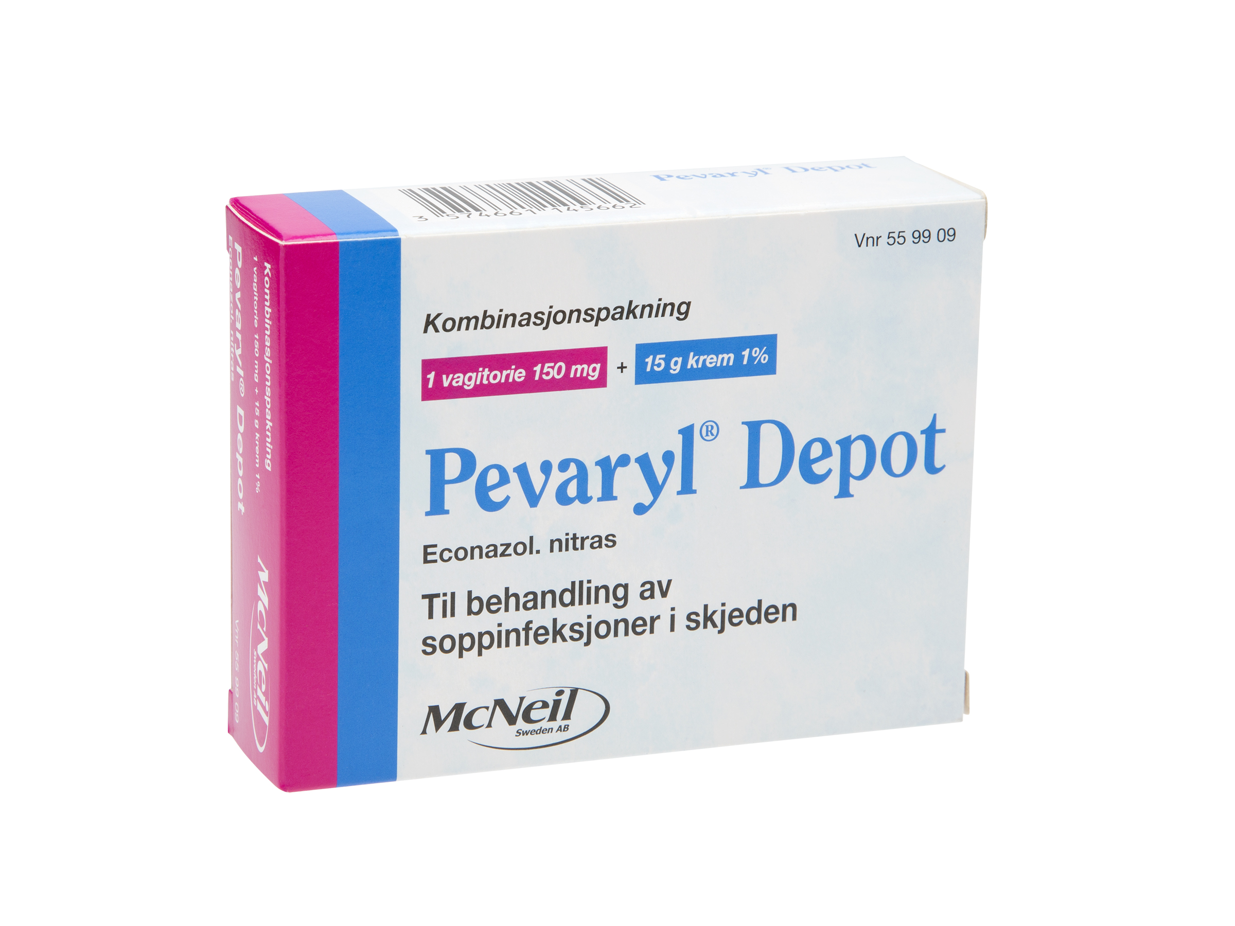 Pevaryl Kombinasjonspakke, 15 g.