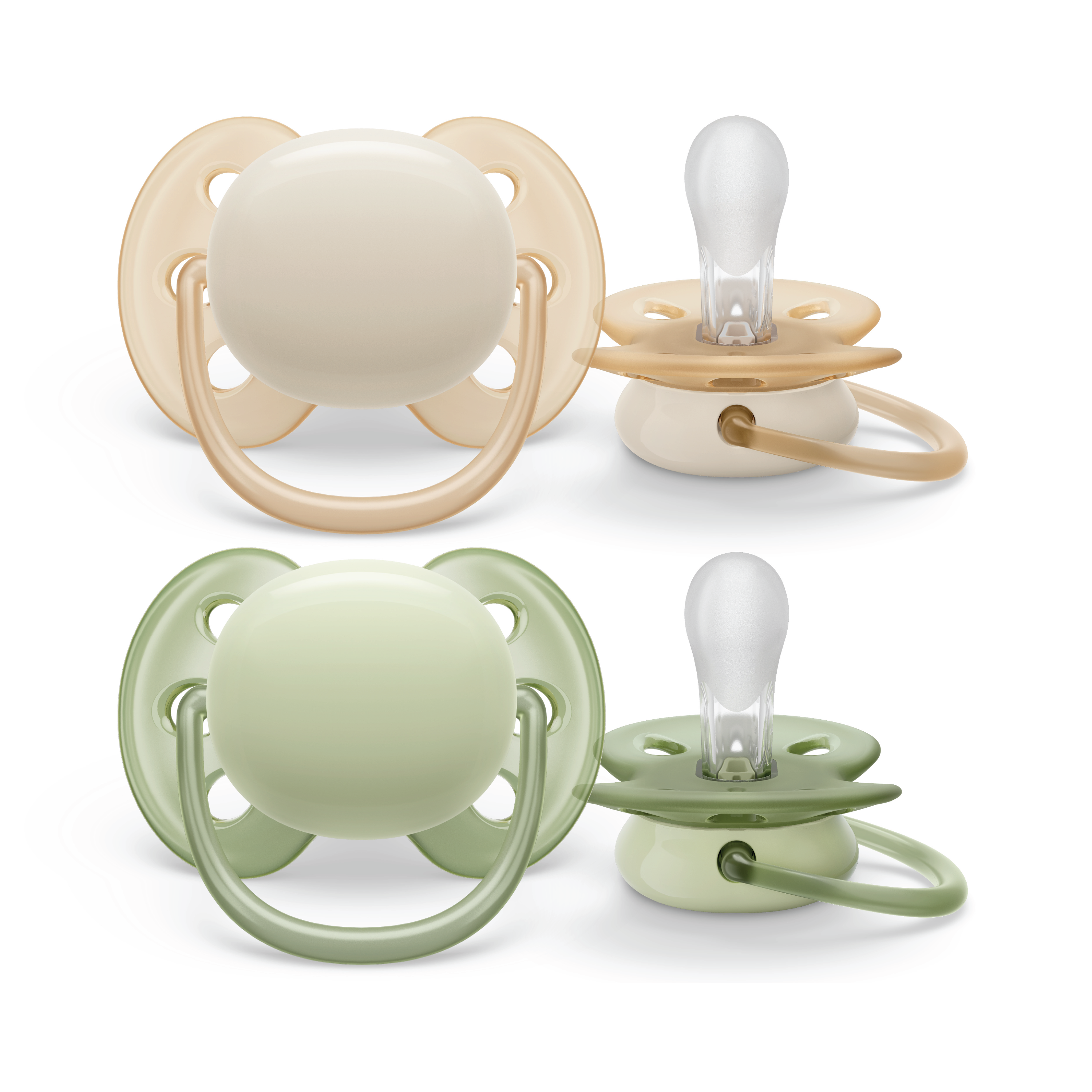 Philips Avent Ultra Soft Smokk, 0-6 mnd., grønn/beige, 2 stk.