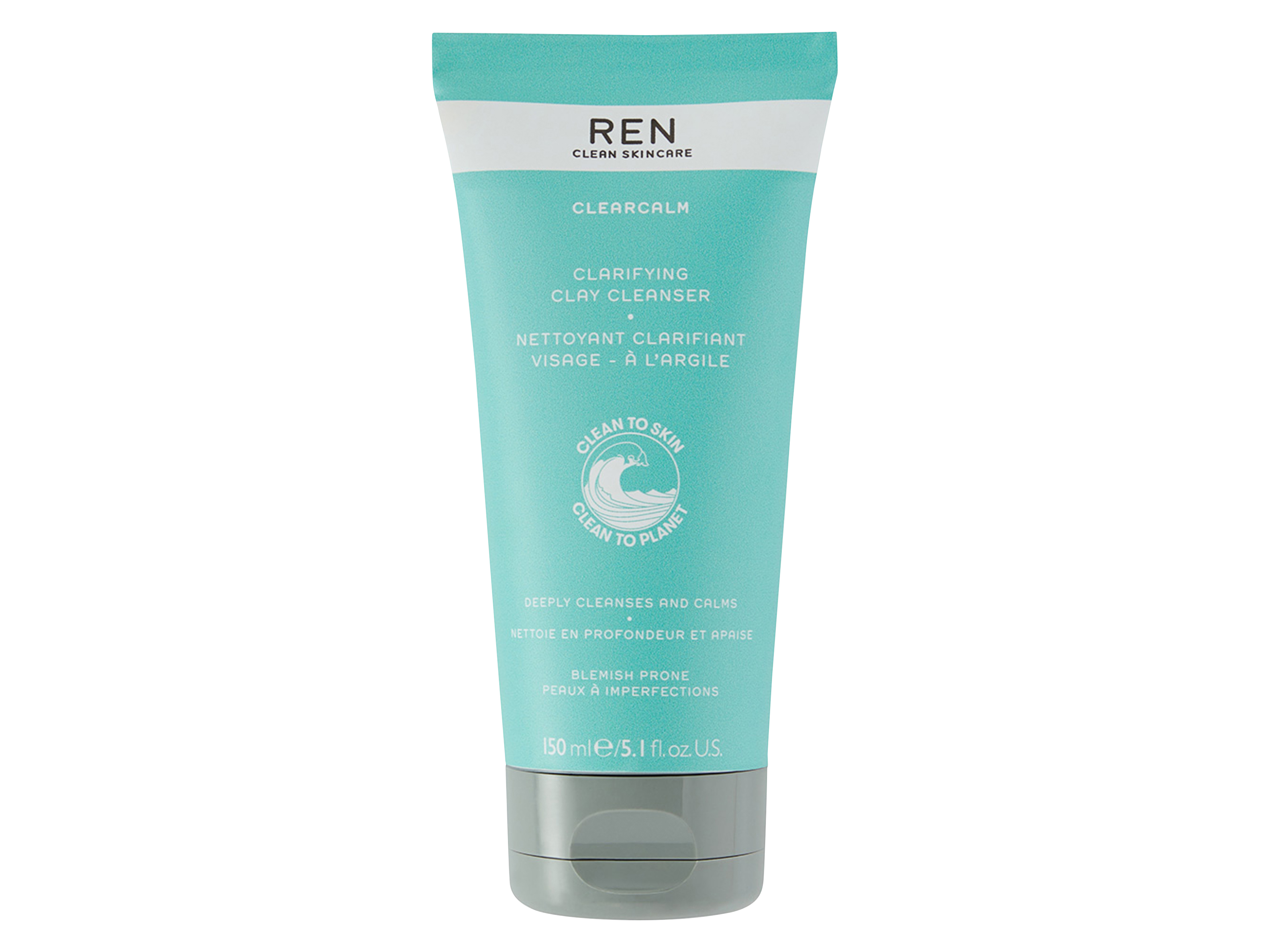 REN REN Clearcalm 3 Clay Cleanser, 150 ml