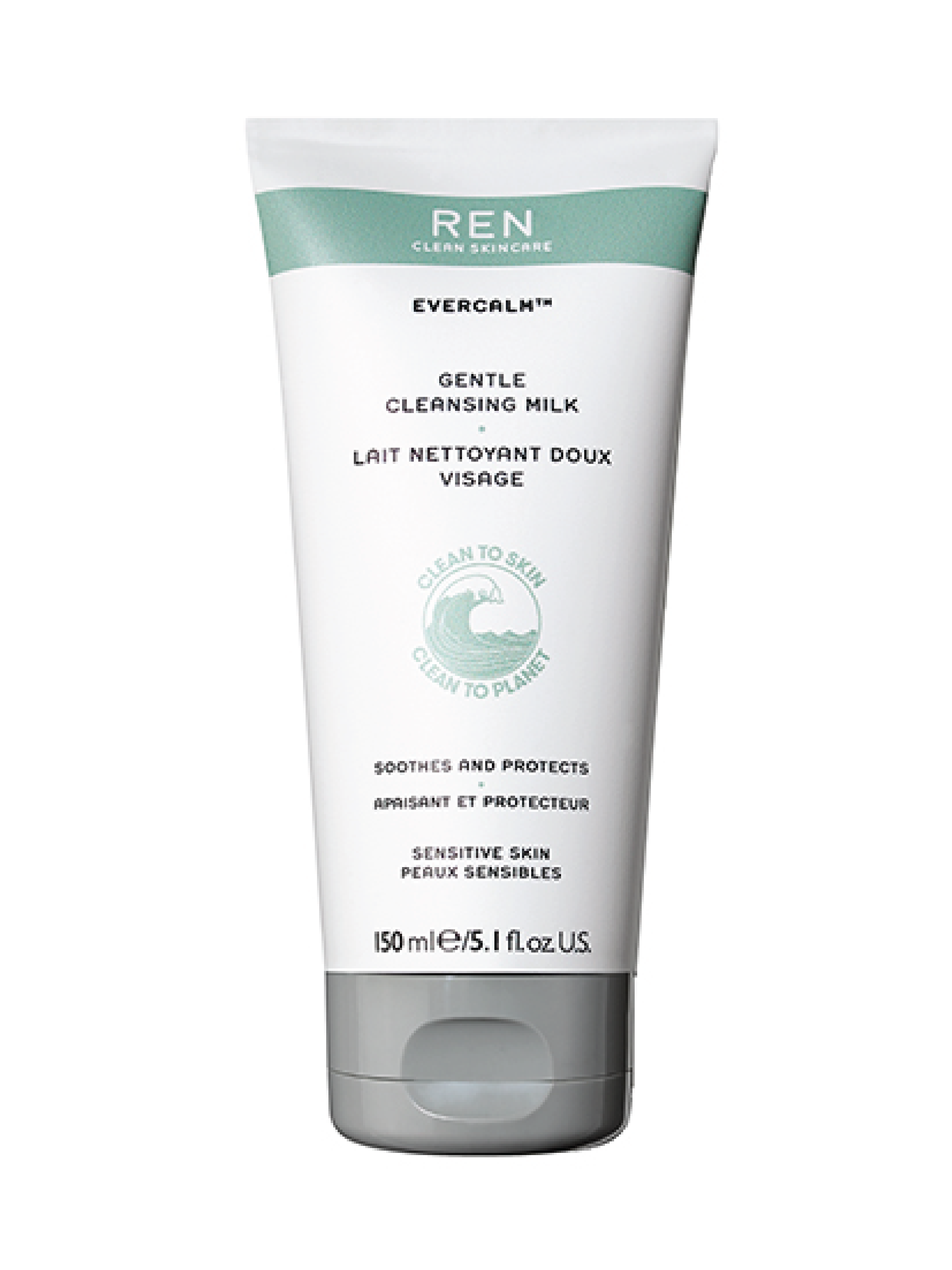 REN Evercalm Cleansing Milk, 150 ml