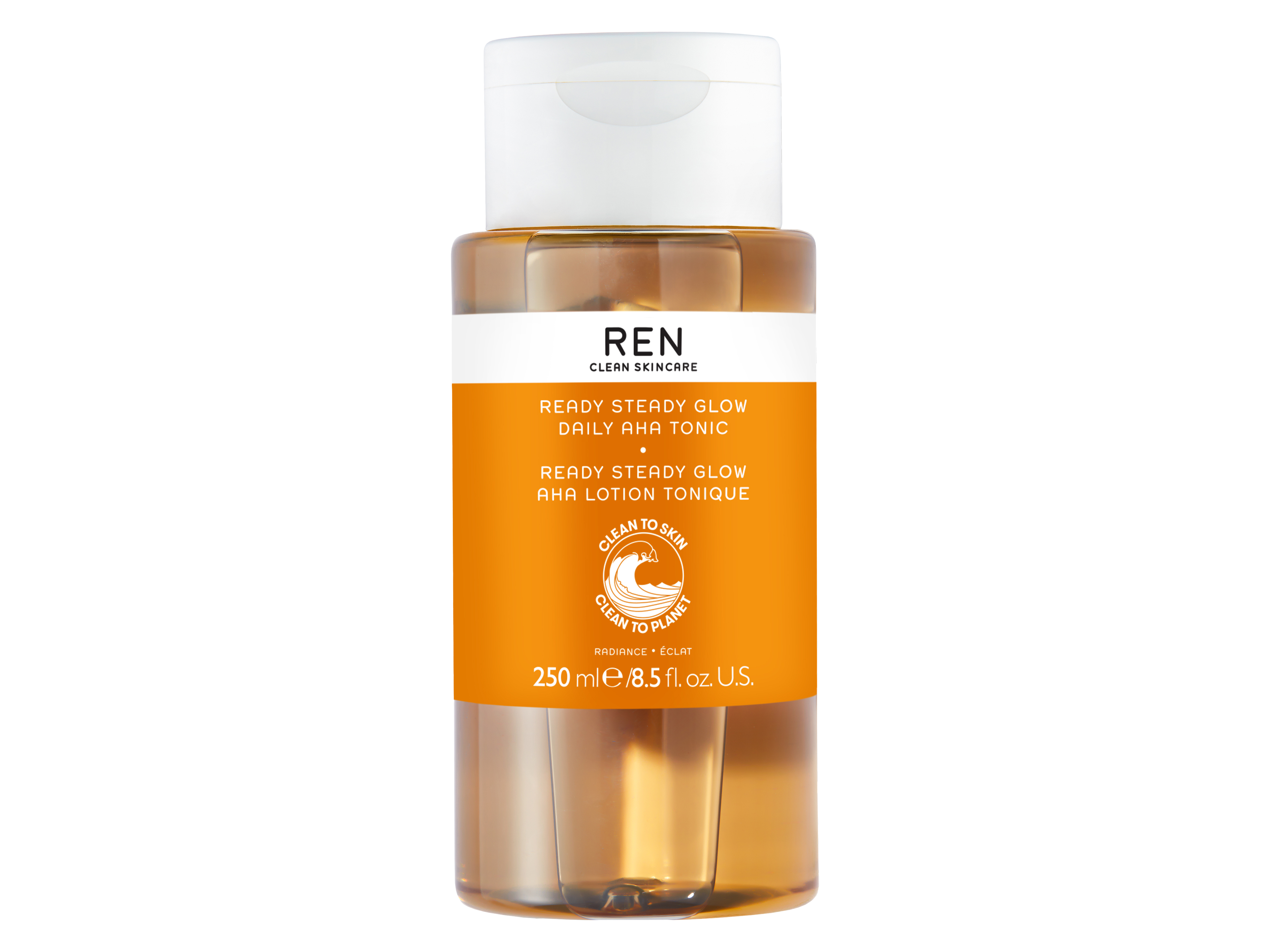 REN Ready Steady Glow Daily AHA Tonic, 250 ml