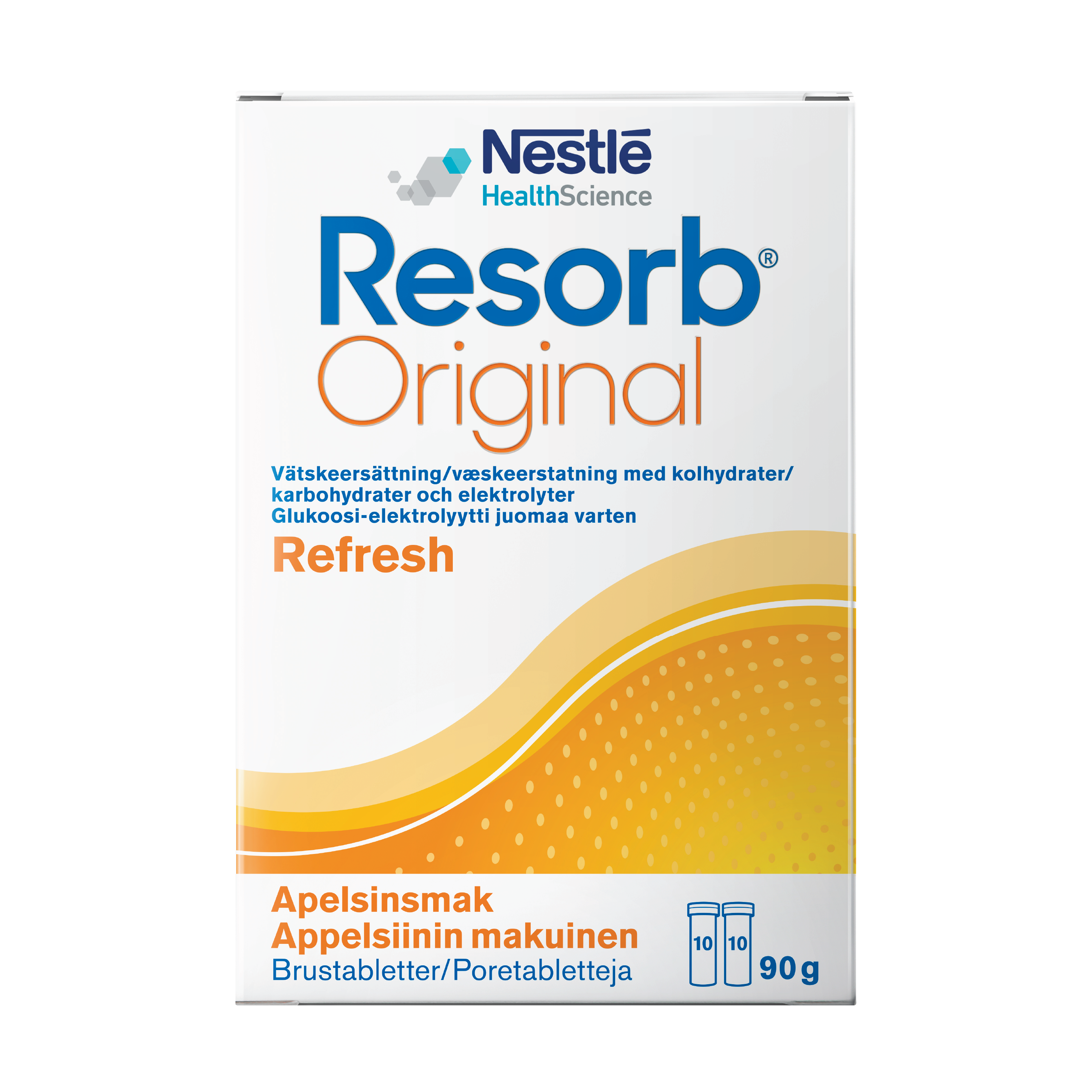 Resorb Original Refresh Brusetabletter, Appelsinsmak, 2 x 10 stk.