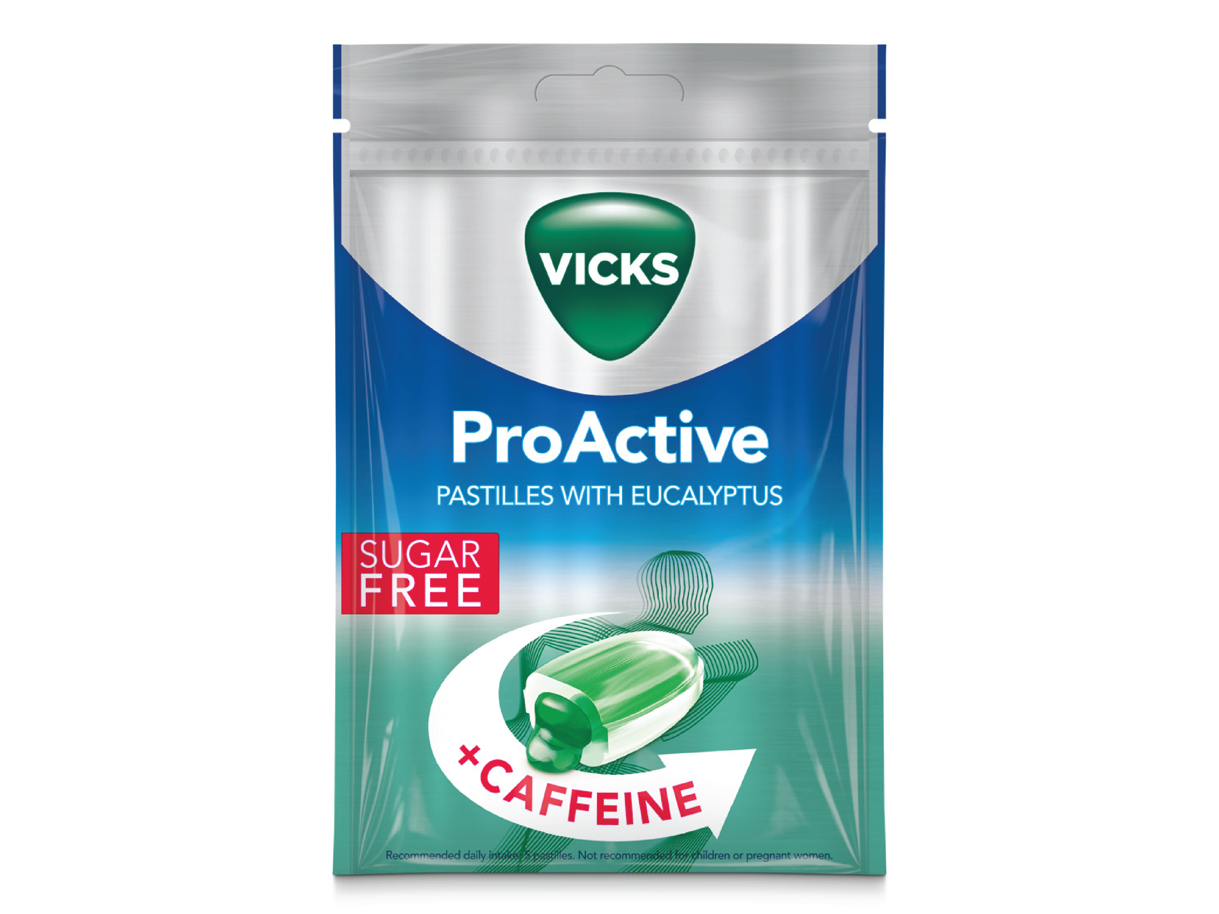 Vicks Proactive Halstabletter Eukalyptus, 72 g